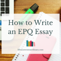 How to write an epq image